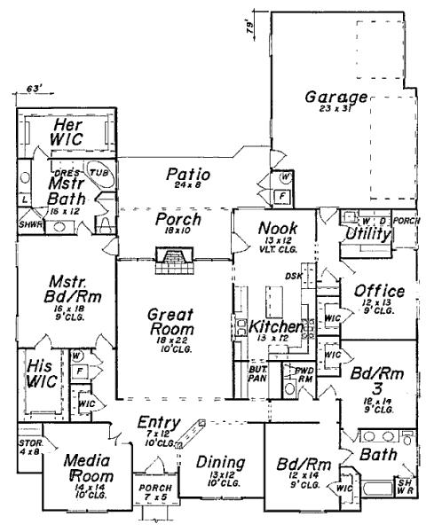 main floor house blueprint