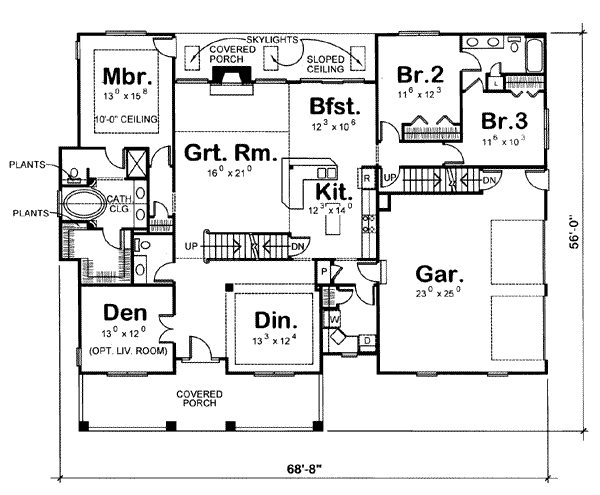 main floor house blueprint
