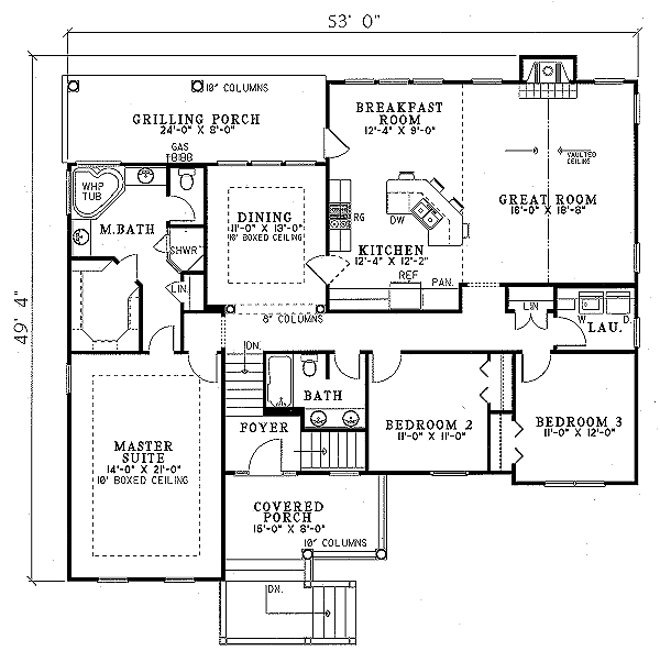 main floor house blueprint