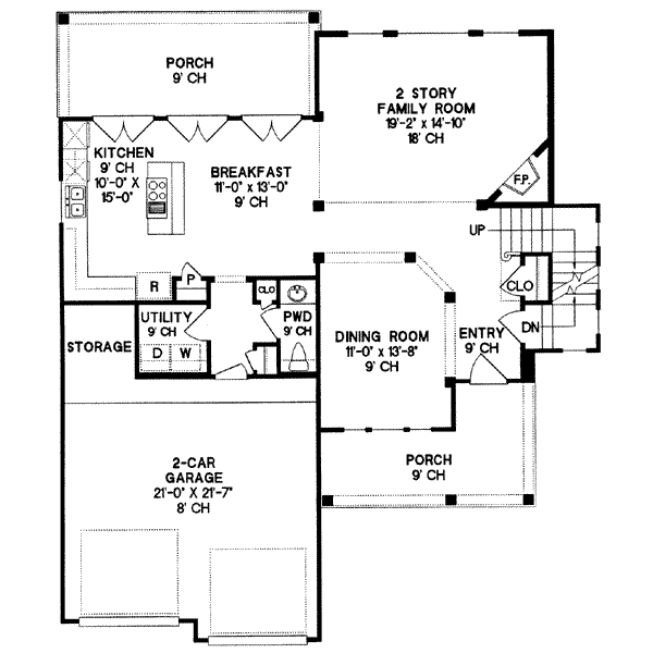 main floor house blueprint