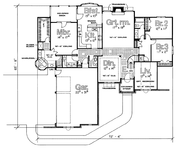 main floor house blueprint