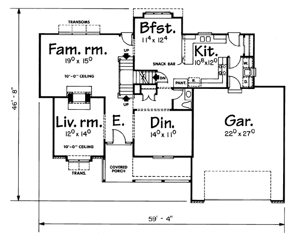 main floor house blueprint