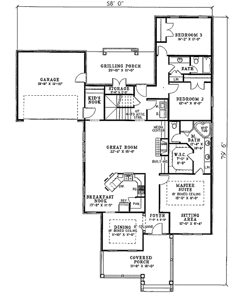 main floor house blueprint