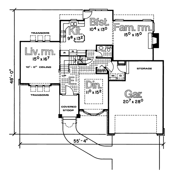main floor house blueprint