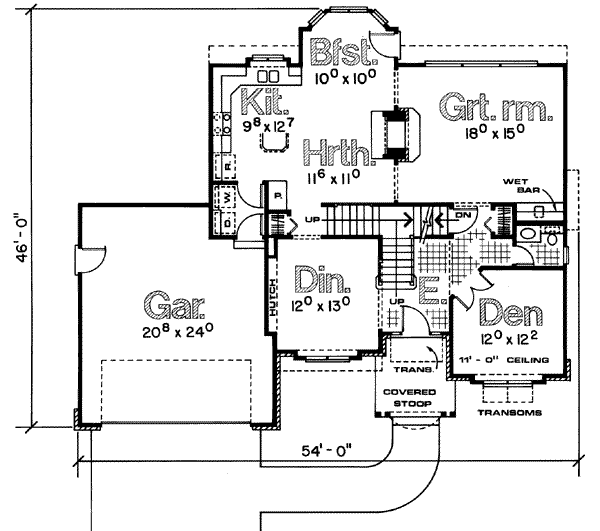 main floor house blueprint