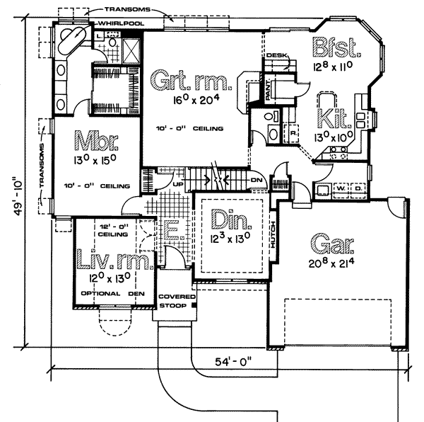 main floor house blueprint