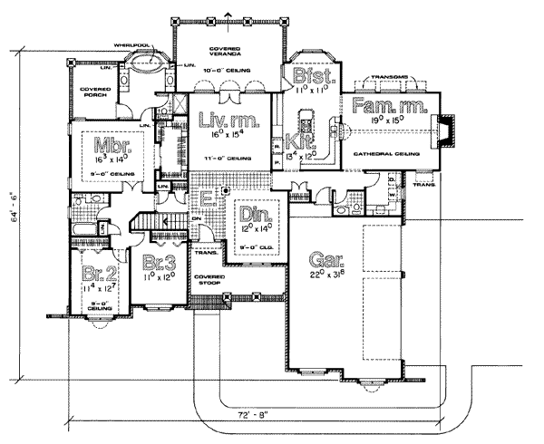 main floor house blueprint