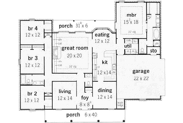main floor house blueprint