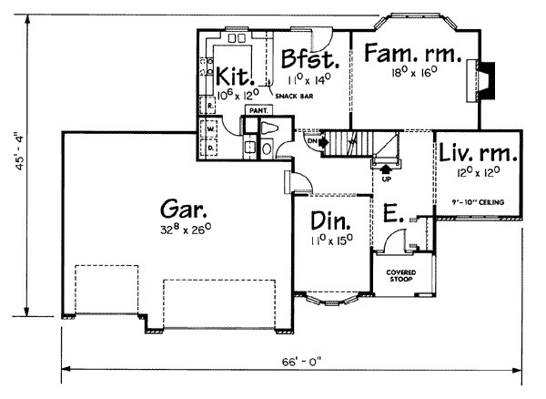 main floor house blueprint