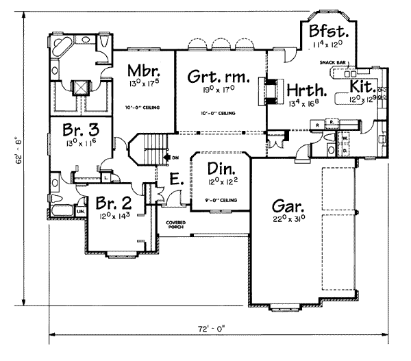 main floor house blueprint