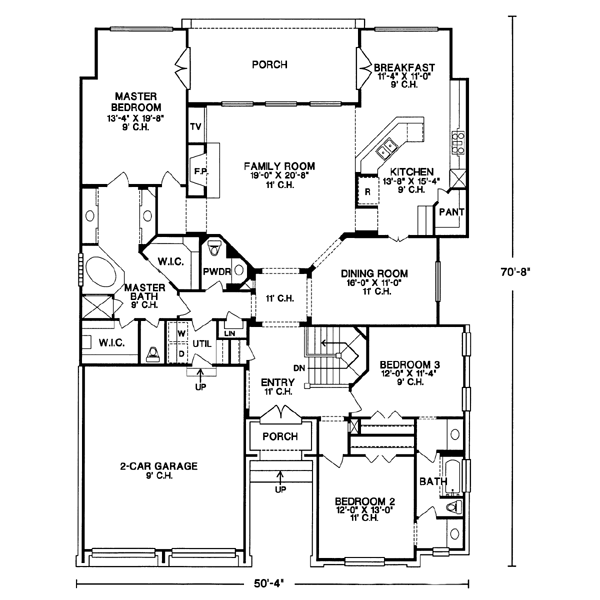 main floor house blueprint