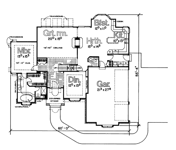 main floor house blueprint