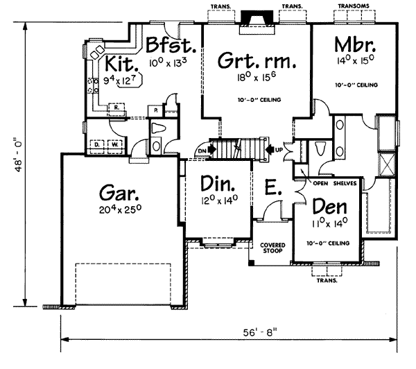 main floor house blueprint
