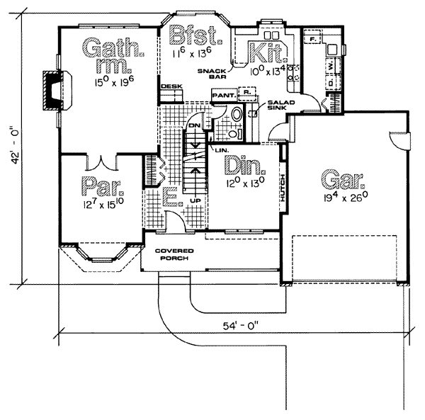 main floor house blueprint
