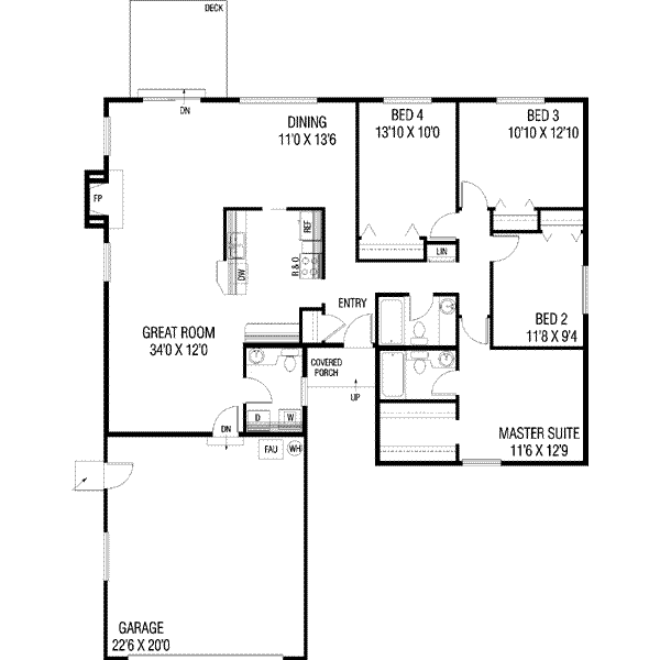 main floor house blueprint
