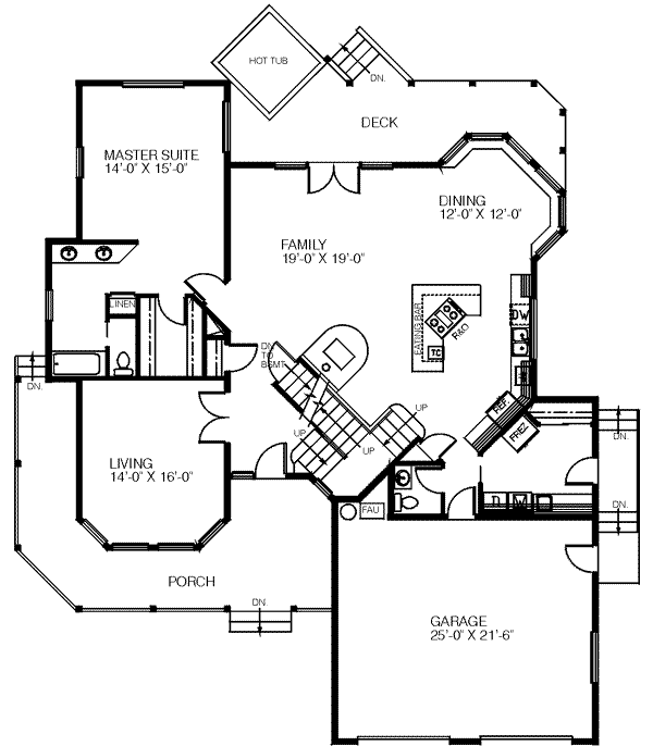 main floor house blueprint