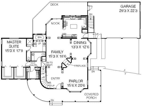 main floor house blueprint