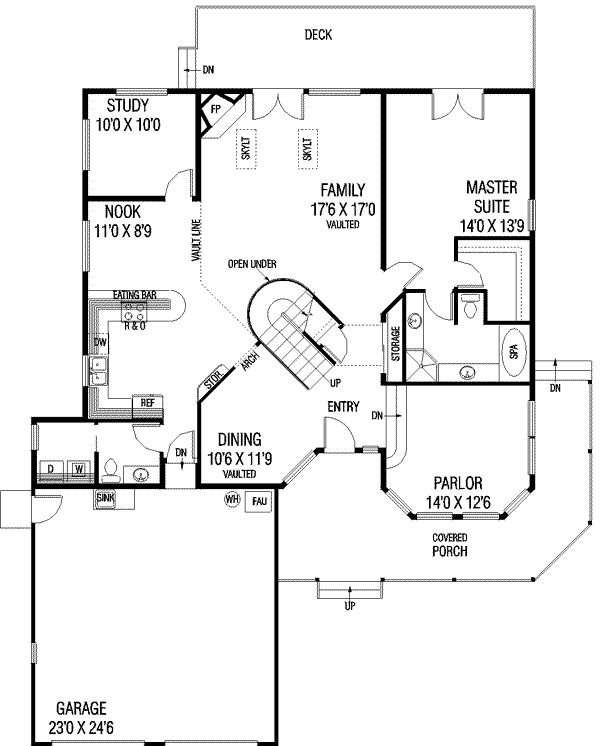 main floor house blueprint