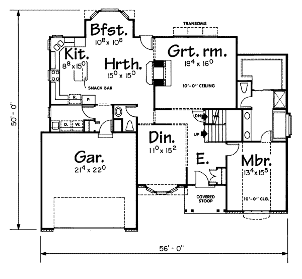 main floor house blueprint