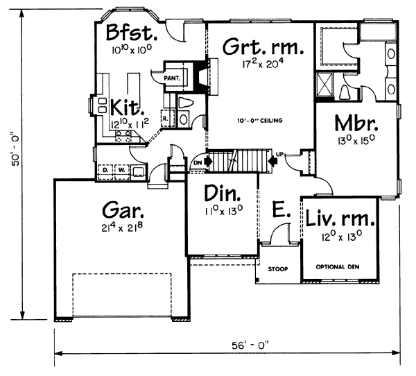 main floor house blueprint