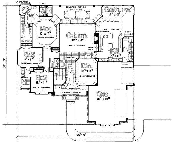 main floor house blueprint