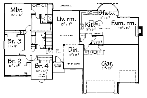main floor house blueprint