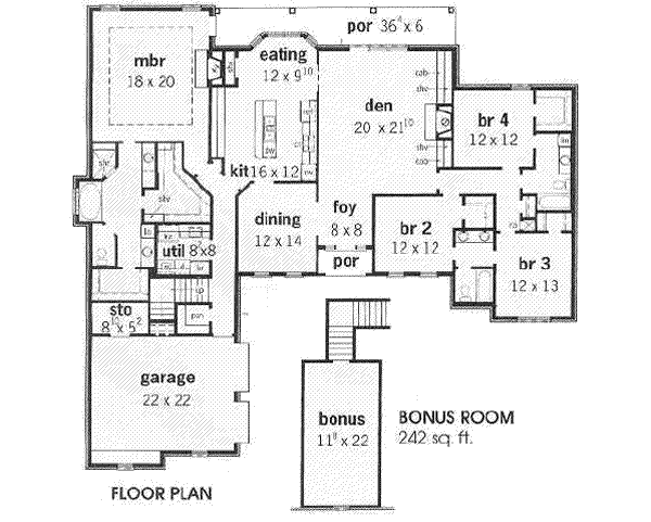 main floor house blueprint