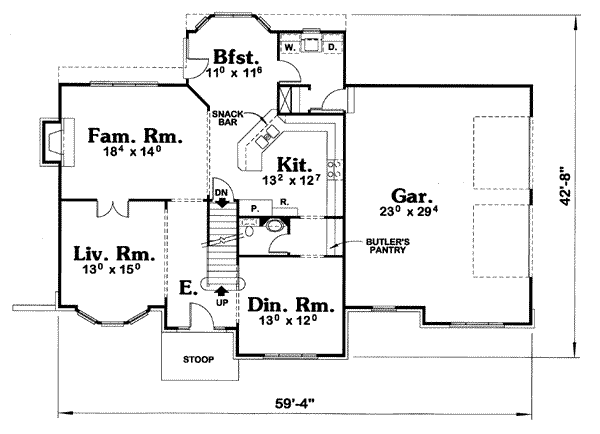 main floor house blueprint