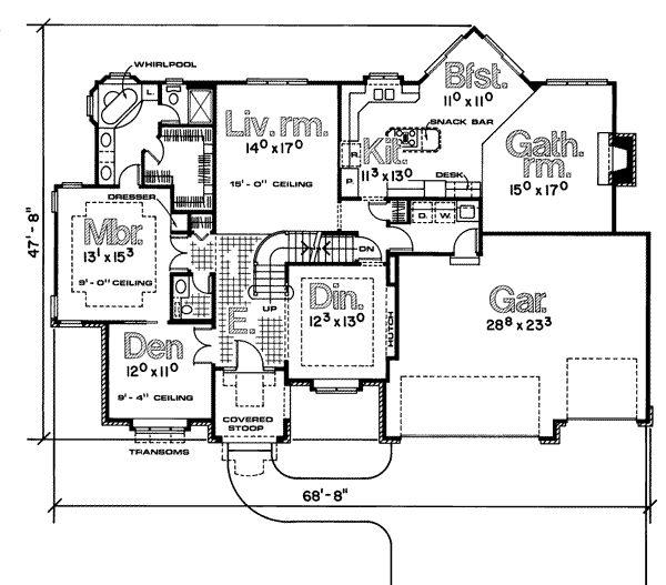 main floor house blueprint