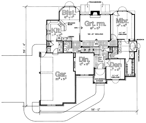 main floor house blueprint