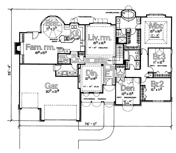 main floor house blueprint
