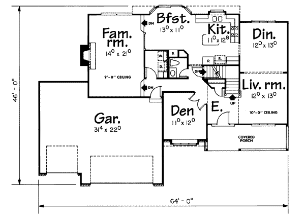 main floor house blueprint