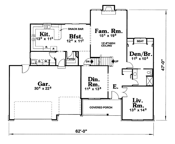 main floor house blueprint