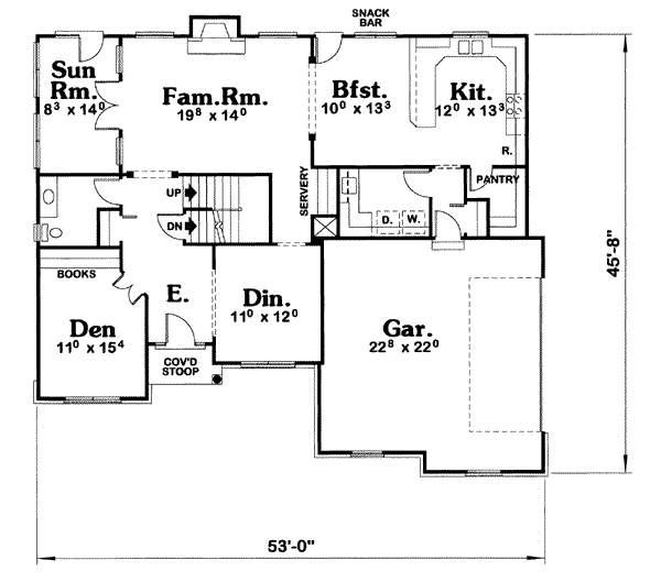 main floor house blueprint