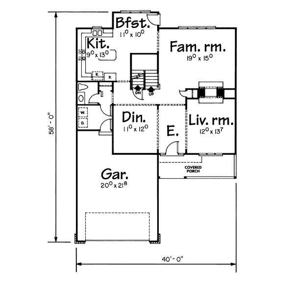 main floor house blueprint