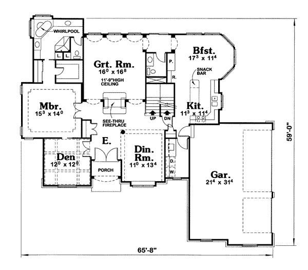 main floor house blueprint