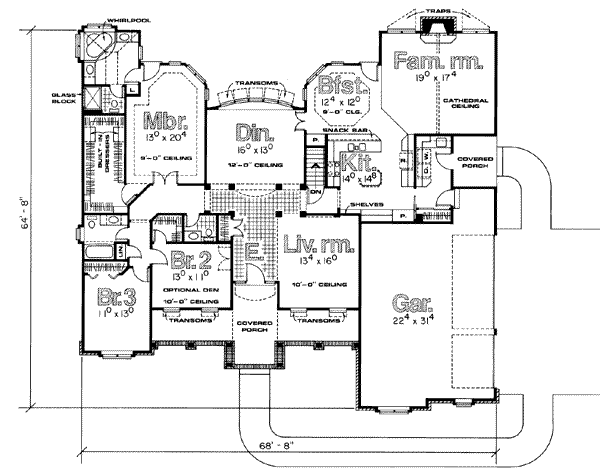 main floor house blueprint