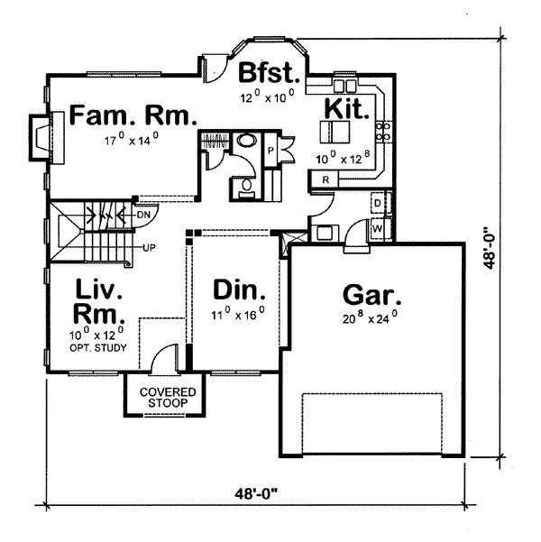 main floor house blueprint