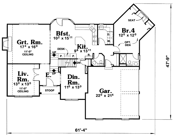 main floor house blueprint