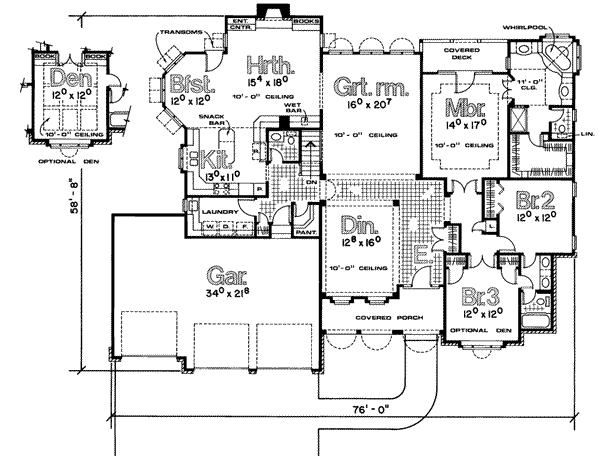 main floor house blueprint