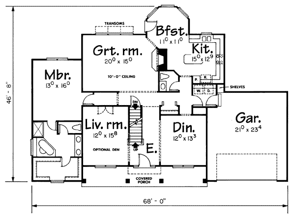 main floor house blueprint