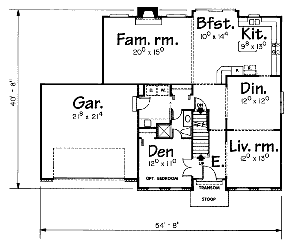 main floor house blueprint