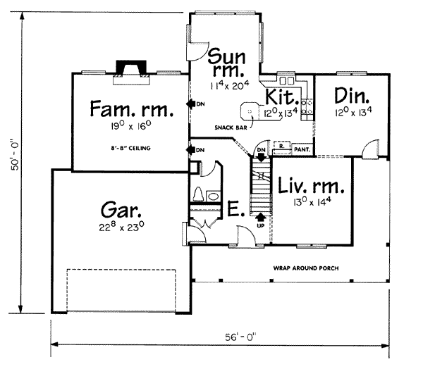 main floor house blueprint