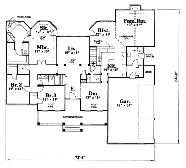 main floor house blueprint
