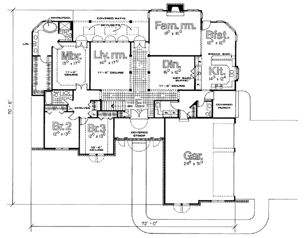 main floor house blueprint