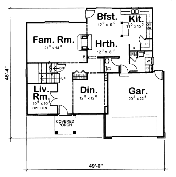 main floor house blueprint