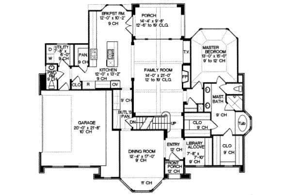 main floor house blueprint