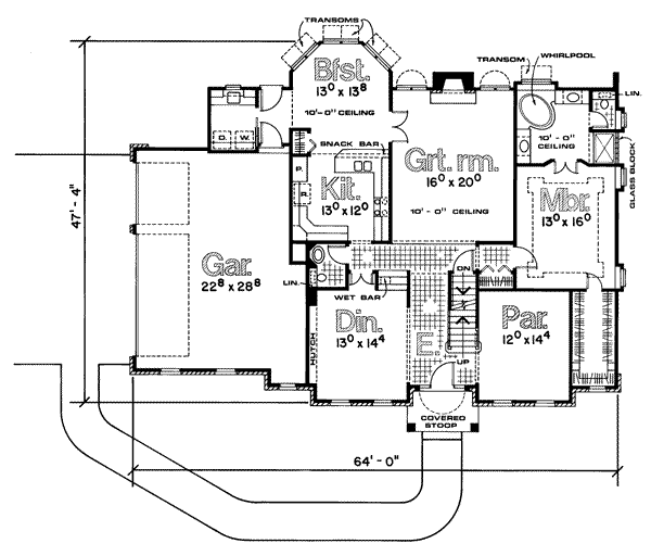 main floor house blueprint