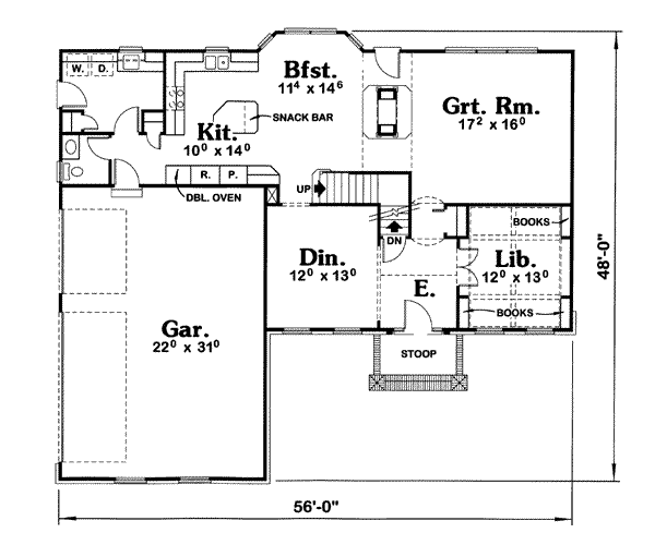 main floor house blueprint