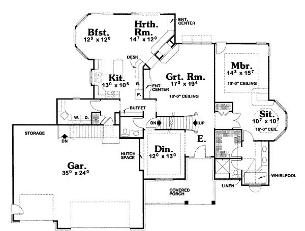 main floor house blueprint